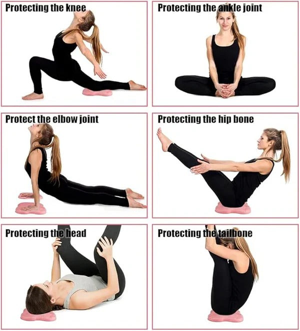 Non-slip body pad, comfortable, durable, portable, enhances stability, workout support.